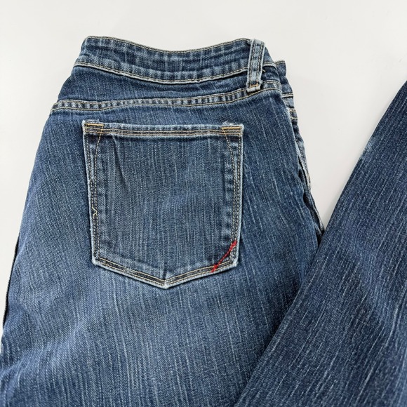 Banana Republic Bootcut Jeans Vintage Women 14L Blue Dark Wash Denim Boot Leg - Picture 5 of 11